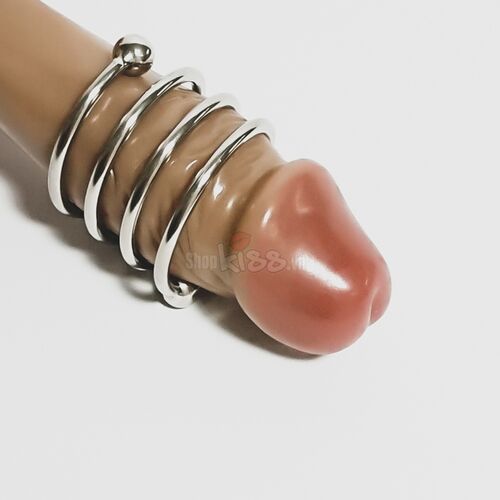 Stainless Steel Spring Penis Ring for Enhanced Male Pleasure