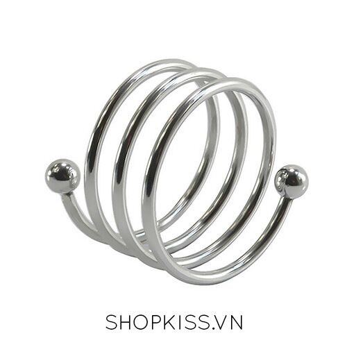 Vòng Lò Xo Đeo Dương Vật Inox Cao Cấp, Phù Hợp Mọi Kích Thước 