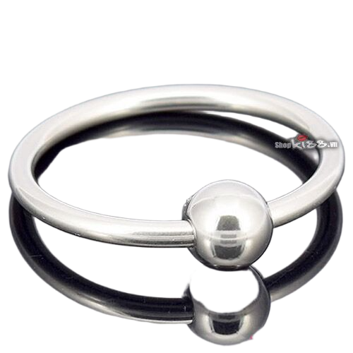 Vòng 1 bi đeo dương vật inox chống xuất tinh sớm tăng cương cứng thời gian 