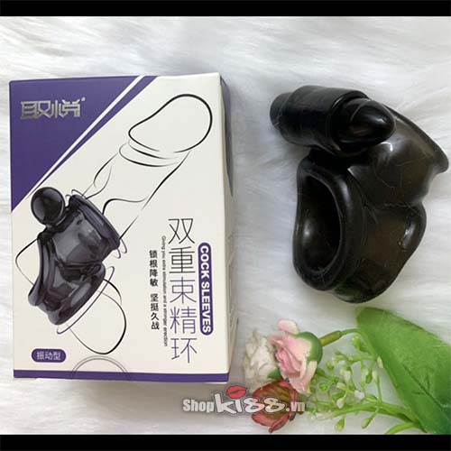 Silicone Vibrating Cock Sleeve Ring Delay Climax Enhance Pleasure