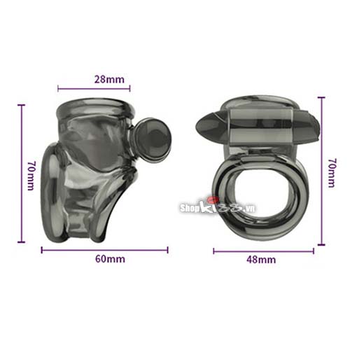 Silicone Vibrating Cock Sleeve Ring Delay Climax Enhance Pleasure