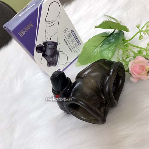 Silicone Vibrating Cock Sleeve Ring Delay Climax Enhance Pleasure