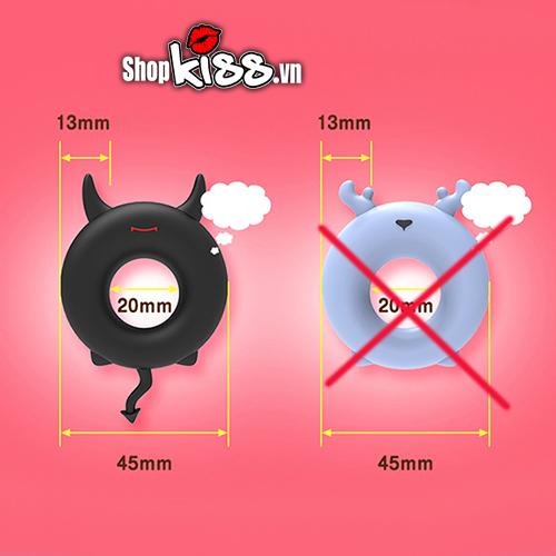 Satan Devil Silicone Penis Ring Male Enhancement Accessory