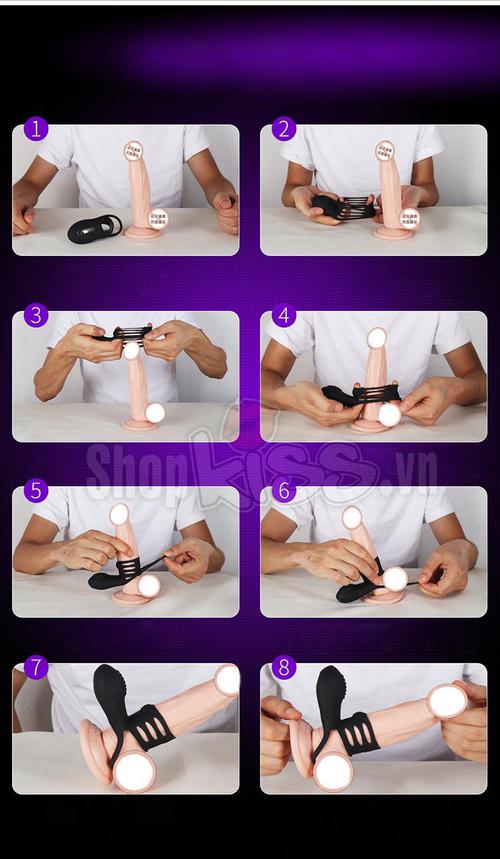 Vòng đeo dương vật JEUSN rung mạnh tăng khoái cảm sướng mê