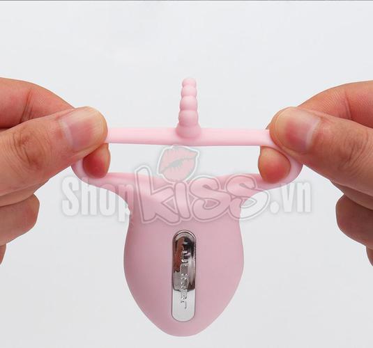 Vòng đeo dương vật JEUSN rung mạnh tăng khoái cảm sướng mê