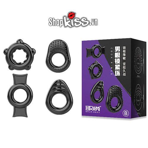 Combo 4 vòng đeo silicone kéo dài thời gian cực hiệu quả mua ngay