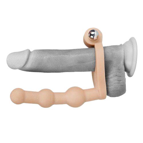 Vòng rung đeo dương vật nhánh hạt mềm Lovetoy 3 in 1 chống xuất tinh 