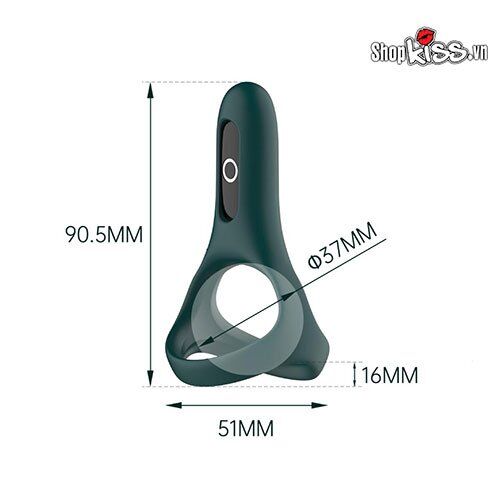 Vòng rung dương vật Fun Town Rise tăng khoái cảm, siêu bền