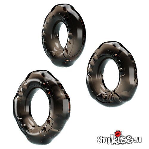 Bộ 3 vòng đeo dương vật Baile Cock Rings tăng cường sinh lý