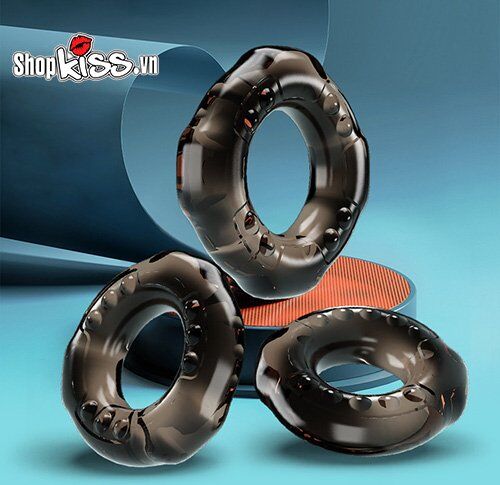 Bộ 3 vòng đeo dương vật Baile Cock Rings tăng cường sinh lý