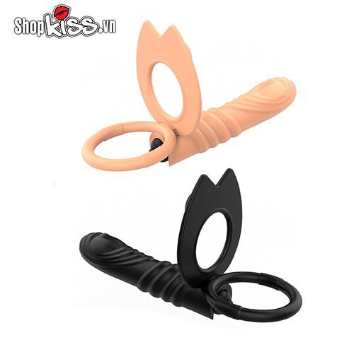 Vibrating Penis Ring with Anal Stimulator for Men