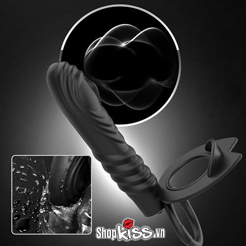  Giá sỉ Vòng đeo dương vật và nhánh phụ có rung kích thích hậu môn nhập khẩu