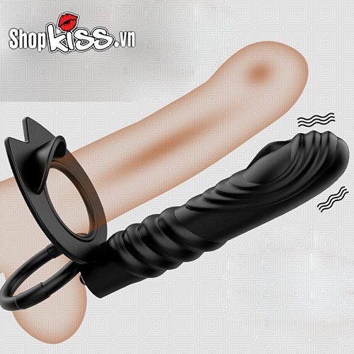  Giá sỉ Vòng đeo dương vật và nhánh phụ có rung kích thích hậu môn nhập khẩu