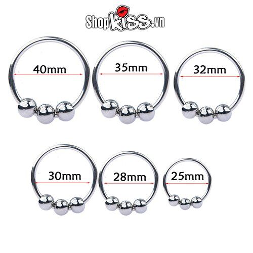 Steel Triple Bead Penis Ring Delay Booster