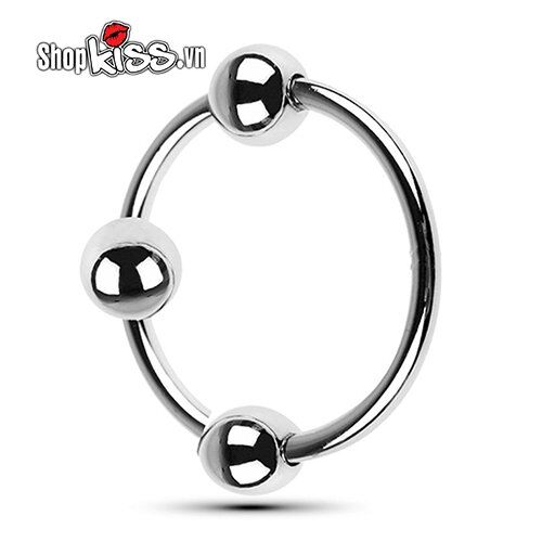 Vòng Dương Vật 3 Bi Thép Không Gỉ - Tăng Khoái Cảm Đỉnh Cao