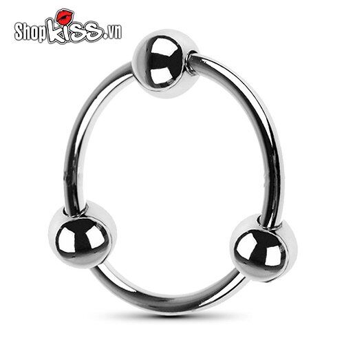 Steel Triple Bead Penis Ring Delay Booster