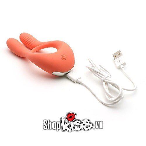 Kisstoy Man Martin Silicone Vibrating Cock Ring Blue