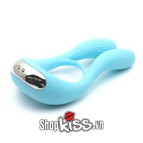 Kisstoy Man Martin Silicone Vibrating Cock Ring Blue