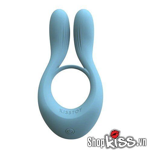 Kisstoy Man Martin Silicone Vibrating Cock Ring Blue