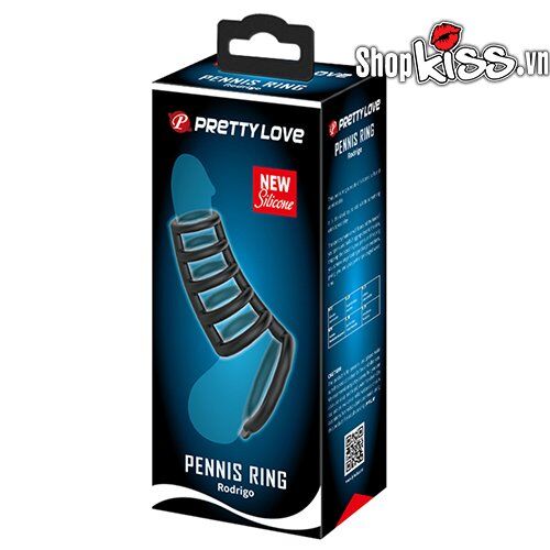 Vòng đeo chống xuất tinh sớm silicone đen kéo dài cuộc yêu