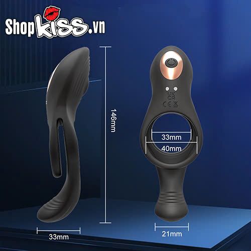 Vòng đeo dương vật rung Youniao Lock Fine Ring điều khiển từ xa, tăng khoái cảm