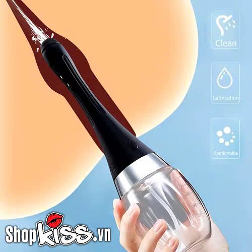 Dụng cụ vệ sinh hậu môn sạc điện tự động Anal Cleanser an toàn tiện lợi