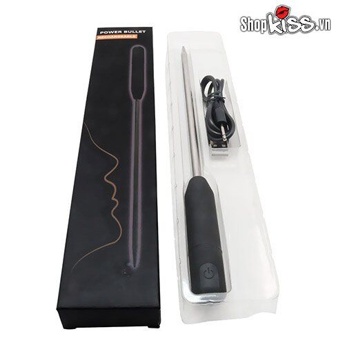 Thanh rung kích thích niệu đạo thép không gỉ sạc pin an toàn