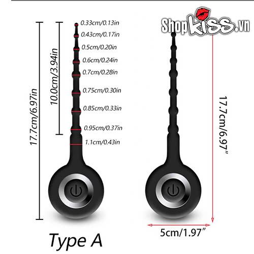 Dụng cụ rung niệu đạo Ji Yuma dạng chuỗi hạt silicon cao cấp