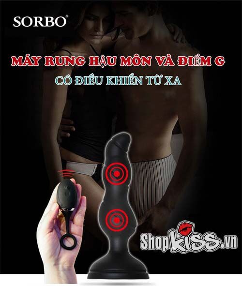Máy rung hậu môn silicon cao cấp 18 tần số điều khiển từ xa chống nước