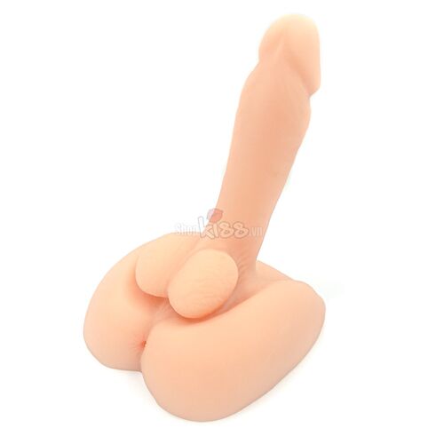 Dương vật giả kèm hậu môn silicon cao cấp màu da người, chống nước 100%