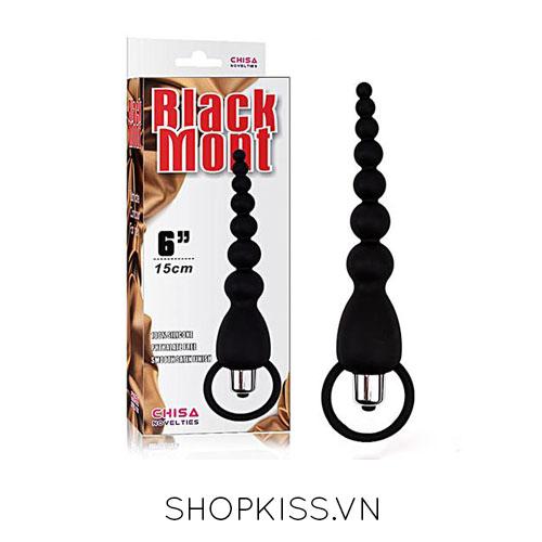 Cây rung hậu môn Black Mont silicon cao cấp siêu mềm nhiệt tình gay