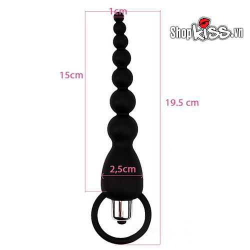 Cây rung hậu môn Black Mont silicon cao cấp siêu mềm nhiệt tình gay