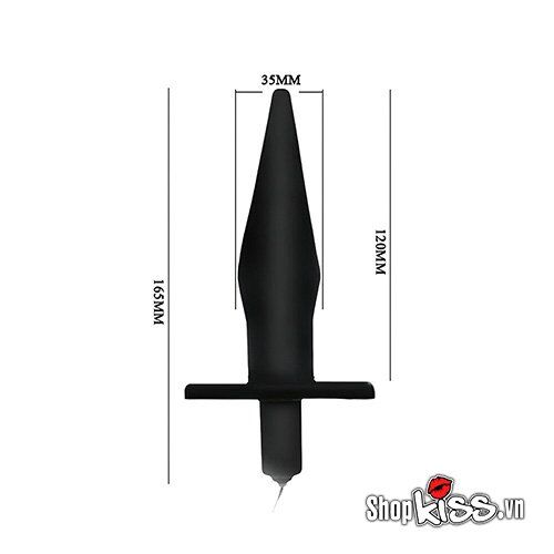 Trứng rung hậu môn Butt Plug điều khiển từ xa silicon chống nước
