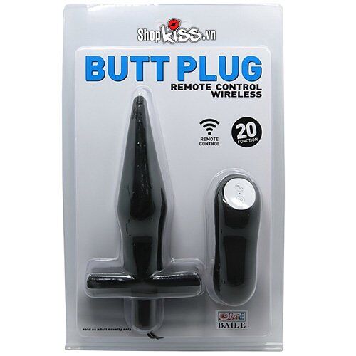 Trứng rung hậu môn Butt Plug điều khiển từ xa silicon chống nước