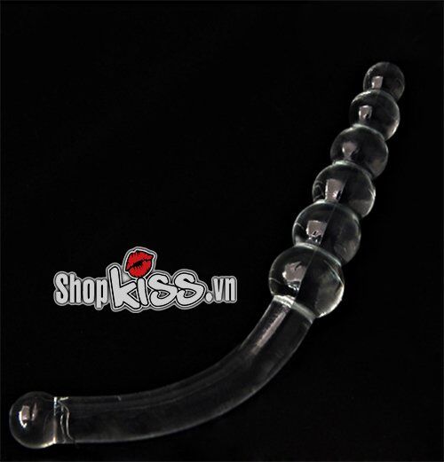 Anal Massage Plug L-Shaped Round Beads Silicone Relaxation