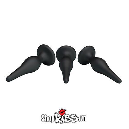 Prettylove Set 3 Soft Butt Plugs Anal Prostate Stimulation