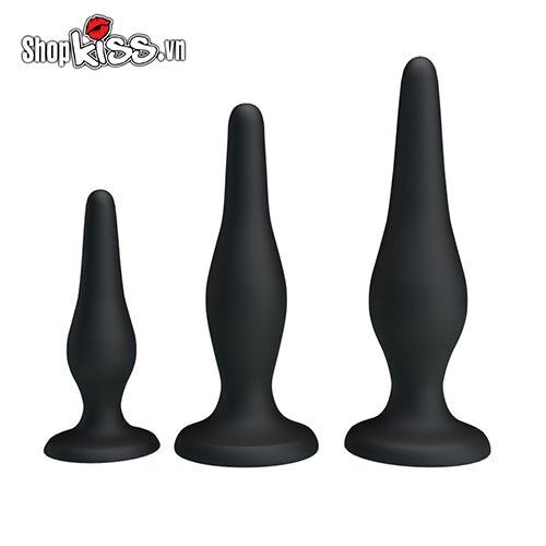Prettylove Set 3 Soft Butt Plugs Anal Prostate Stimulation
