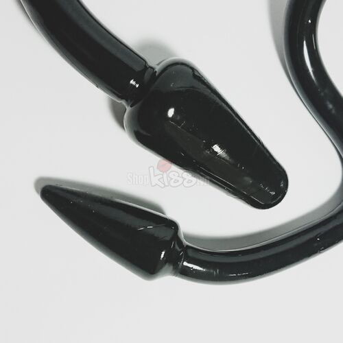 FAAK Double-ended Black Soft Silicone Dildo for Lesbians