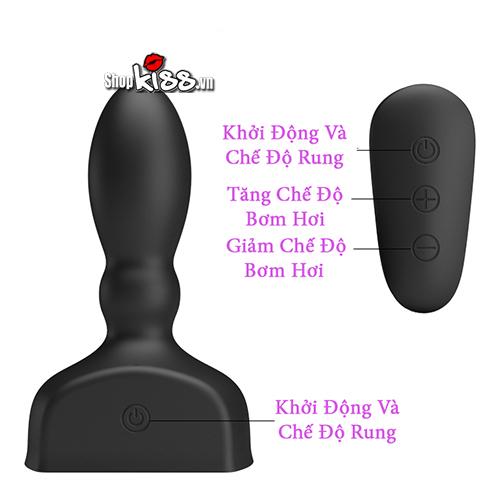  Đại lý Máy rung hậu môn bơm hơi Prettylove Harriet điều khiển từ xa nhập khẩu