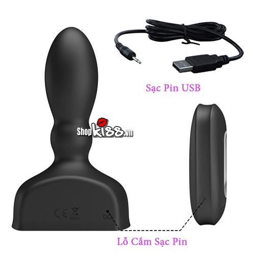 Prettylove Harriet Inflatable Remote Control Anal Vibrator