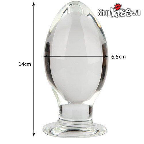 Extra Large Glass Anal Plug Unique Design