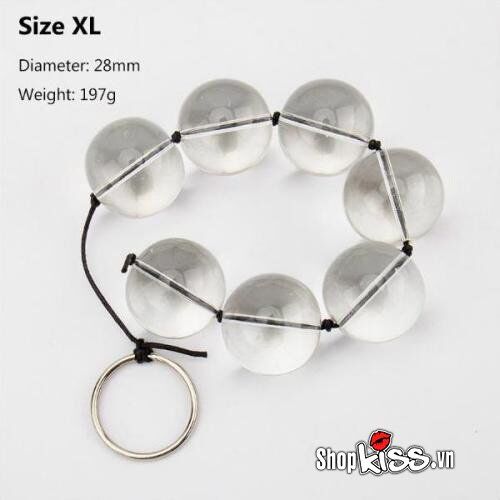Glass Anal Beads Stimulator Pleasure Toy for Men Women Gay