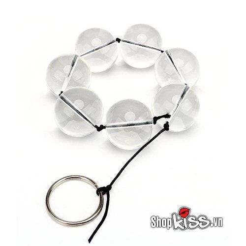 Glass Anal Beads Stimulator Pleasure Toy for Men Women Gay
