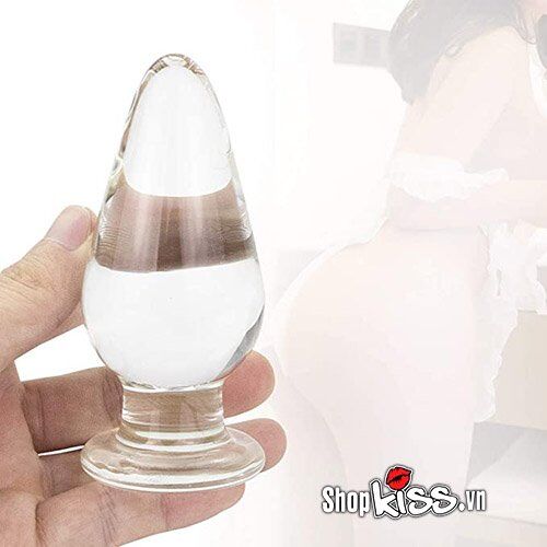 Clear Glass Anal Plug Premium Prostate Massage Pleasure Toy
