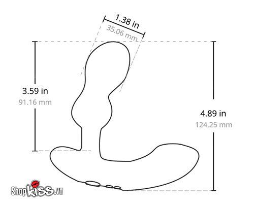 Máy mát xa hậu môn Lovense Edge 2 cho Gay điều khiển App tiện