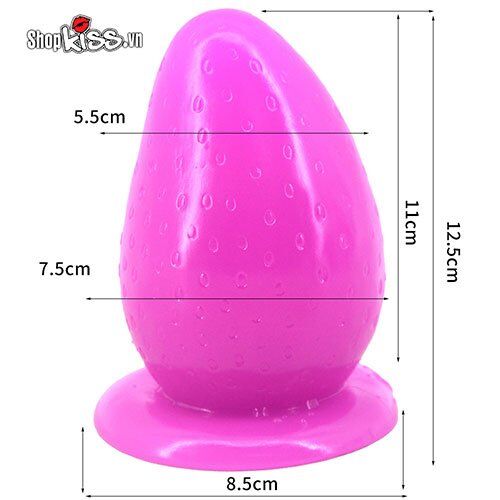 Faak Strawberry-Shaped Anal Plug Prostate Stimulator
