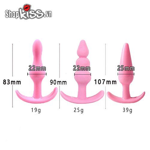 Silicone Soft Anal Stimulator Set for Couple’s Ultimate Fun