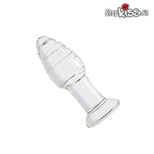 Glass Twisted Anal Stimulator Prostate Massage Luxury Sex Toy