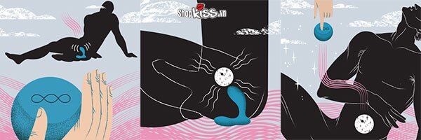 Máy massage hậu môn LeLo Hugo remote cao cấp kích thích cực đã