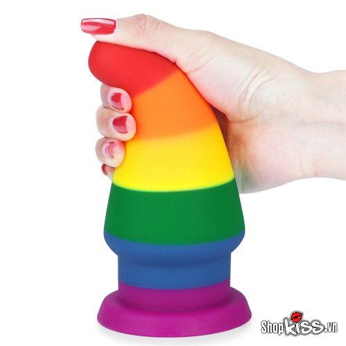 Lovetoy Prider 6.0 Silicone Multicolor Anal Plug Pro